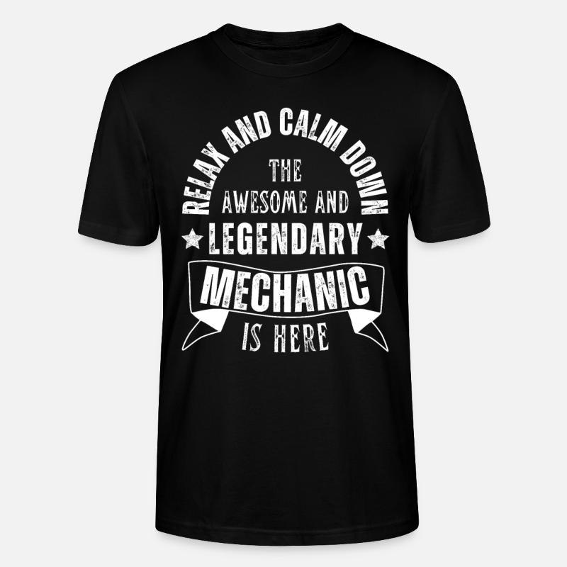 Legendärer Mechaniker Beruf - Stanley/Stella Unisex Bio-T-Shirt CRAFTER - Schwarz