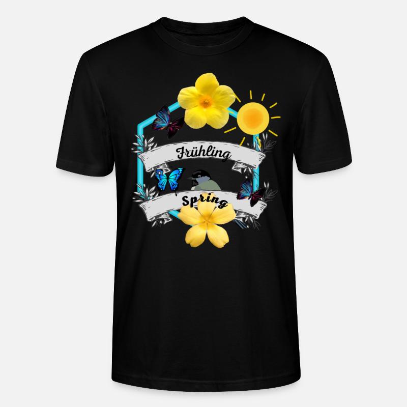 Frühling Spring - Stanley/Stella Unisex Bio-T-Shirt CRAFTER - Schwarz