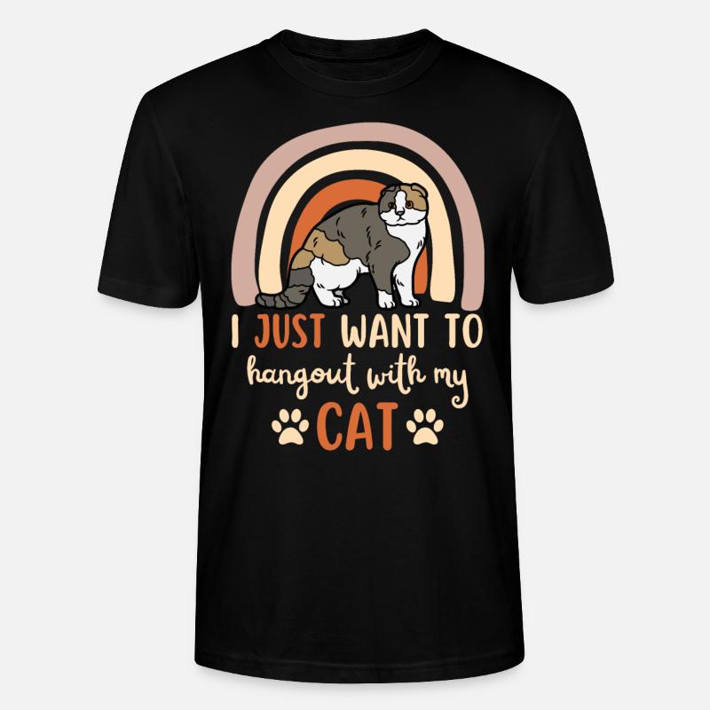 Mignon Scottish Fold Cat Mama Scottish Folding Ear - T-shirt bio CRAFTER Stanley Stella Unisexe - noir