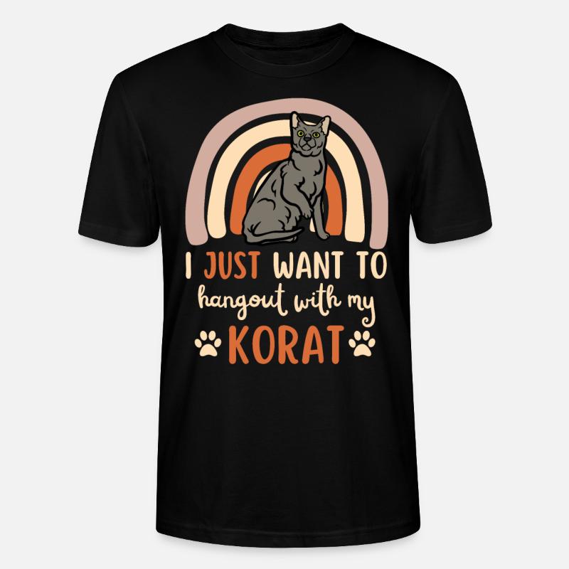 Mignon Korat Cat - T-shirt bio CRAFTER Stanley Stella Unisexe - noir