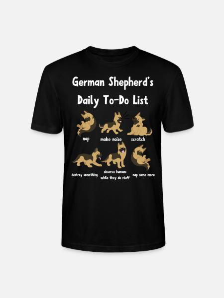 German shepherd - Stanley/Stella CRAFTER Unisex Organic T-Shirt - black