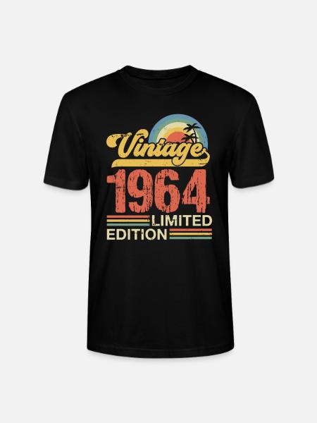 1964 - Stanley/Stella CRAFTER Unisex Organic T-Shirt - black