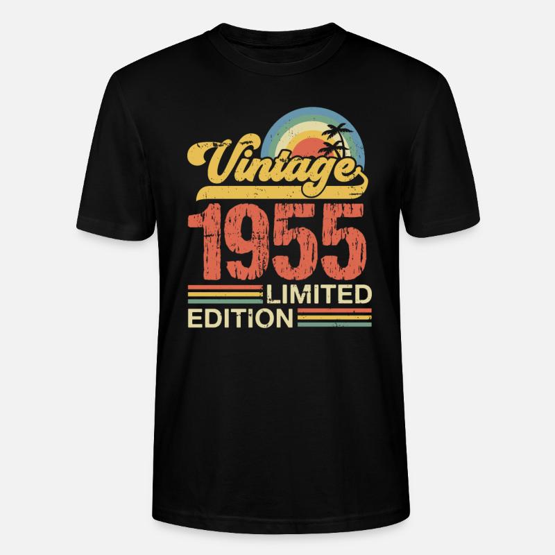 1955 - Stanley/Stella Unisex Bio-T-Shirt CRAFTER - Schwarz