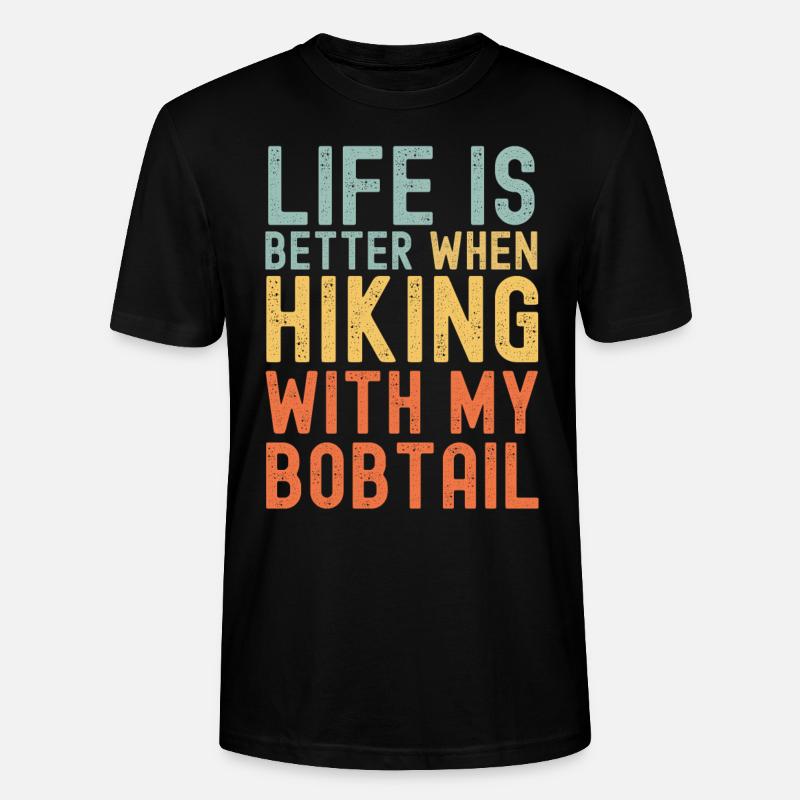 Bobtail Chien de randonnée rétro - T-shirt bio CRAFTER Stanley Stella Unisexe - noir