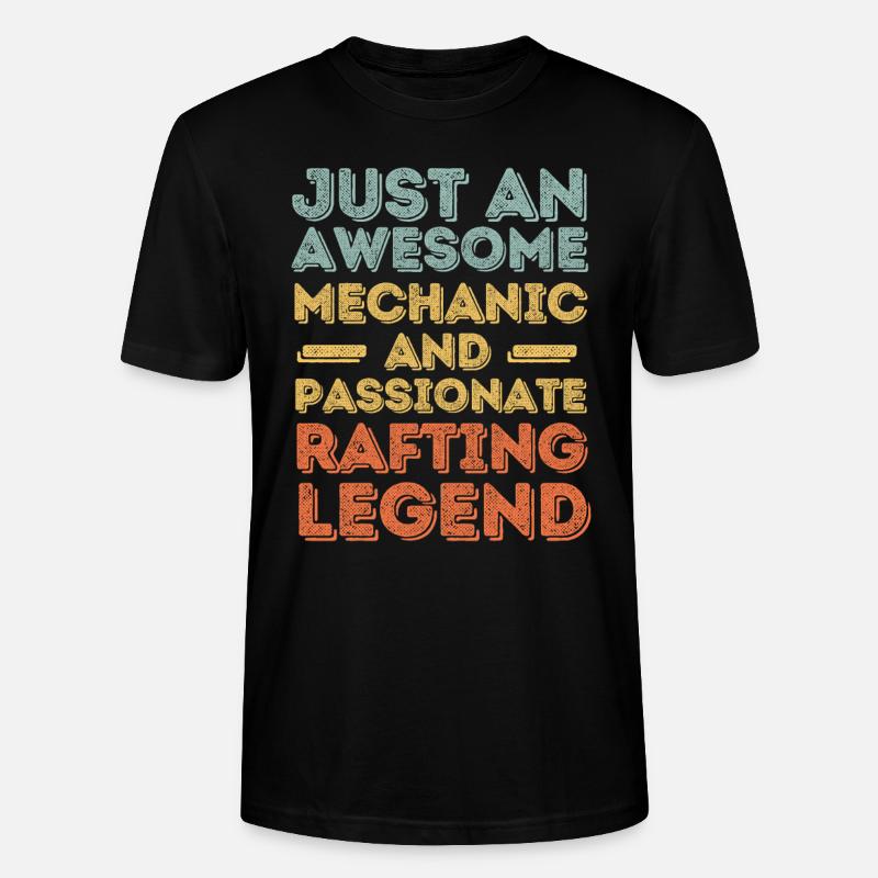 Rafting mécanique rétro - T-shirt bio CRAFTER Stanley Stella Unisexe - noir