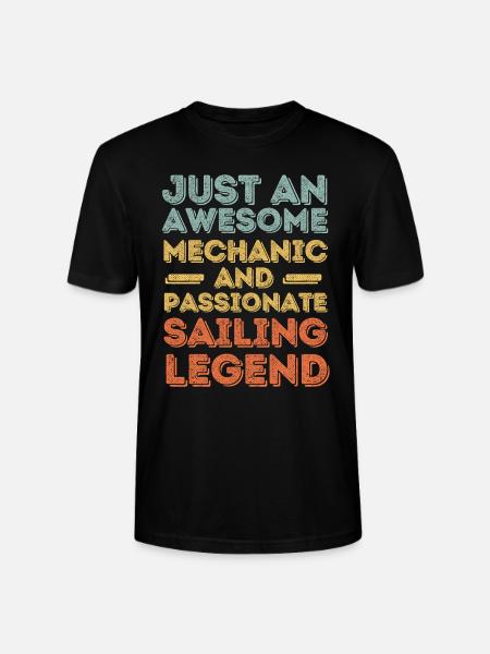 Mechanic sailing retro - Stanley/Stella CRAFTER Unisex Organic T-Shirt - black