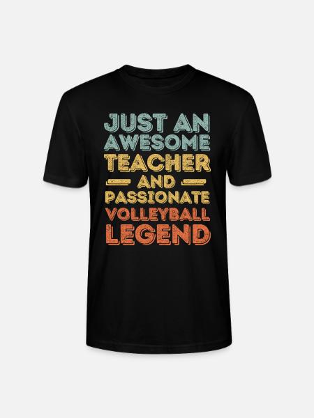 Professeur Volleyball rétro - T-shirt bio CRAFTER Stanley Stella Unisexe - noir
