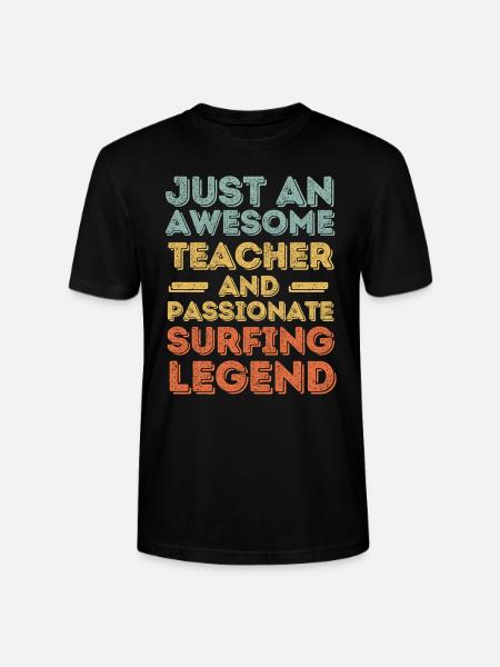 Instructor Surfing retro - Stanley/Stella CRAFTER Unisex Organic T-Shirt - black