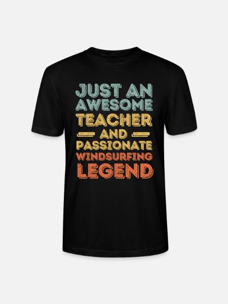 Instructor windsurfing retro - Stanley/Stella CRAFTER Unisex Organic T-Shirt - black