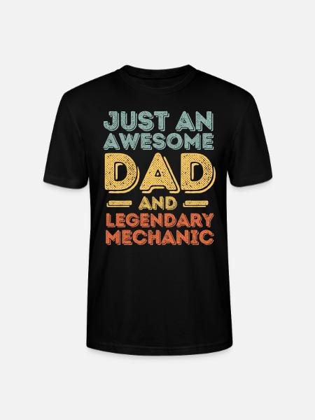 Dad Mechanic Father's Day - Stanley/Stella CRAFTER Unisex Organic T-Shirt - black
