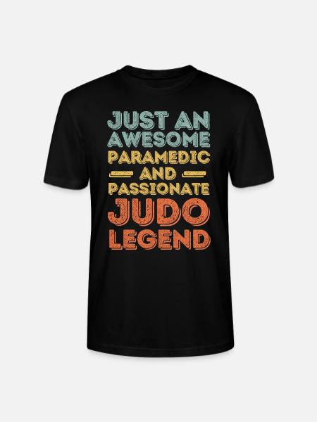 Paramedic Judo retro - Stanley/Stella CRAFTER Unisex Organic T-Shirt - black