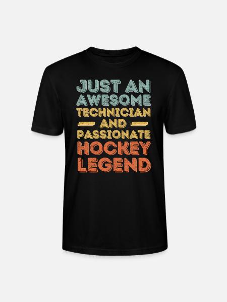 Techniker Hockey retro - Stanley/Stella Unisex Bio-T-Shirt CRAFTER - Schwarz