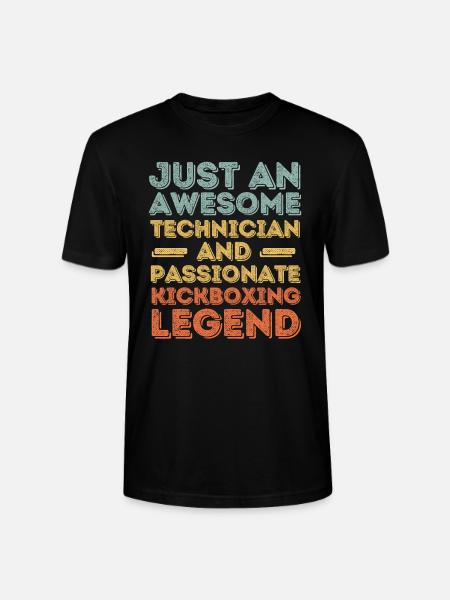 Technician Kickboxing retro - Stanley/Stella CRAFTER Unisex Organic T-Shirt - black