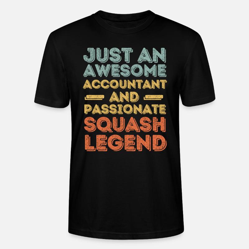 Comptable Squash rétro - T-shirt bio CRAFTER Stanley Stella Unisexe - noir