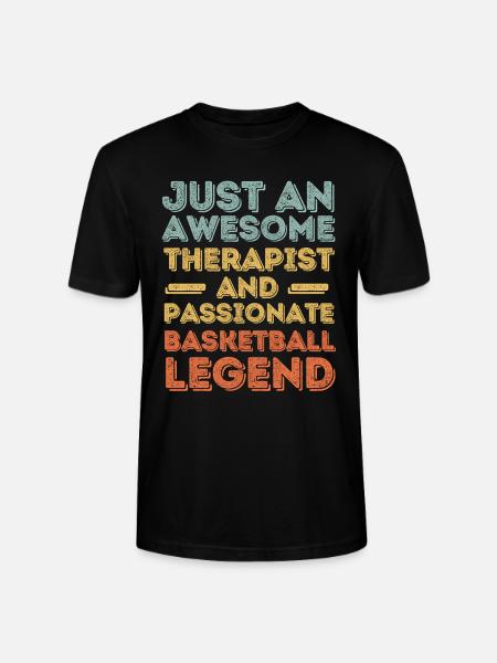Therapist Basketball retro - Stanley/Stella CRAFTER Unisex Organic T-Shirt - black