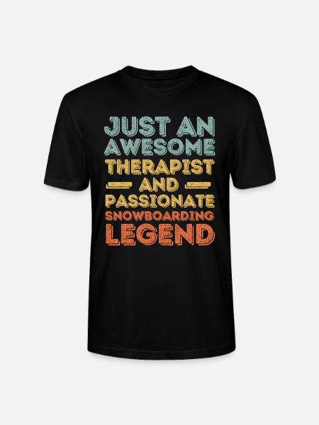 Thérapeute Snowboard rétro - T-shirt bio CRAFTER Stanley Stella Unisexe - noir