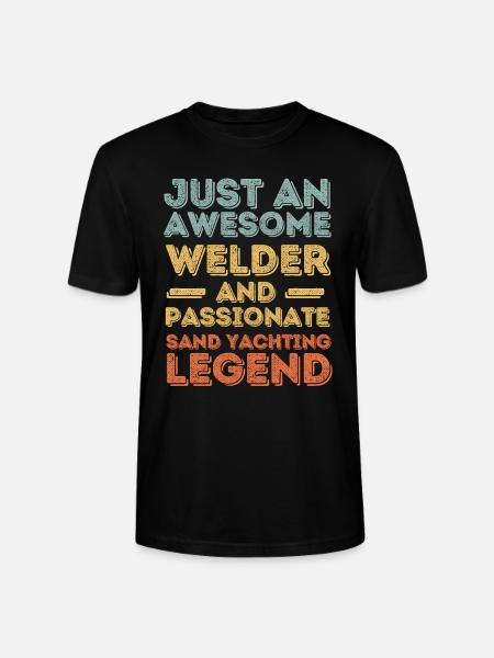 Welder sand sails retro - Stanley/Stella CRAFTER Unisex Organic T-Shirt - black