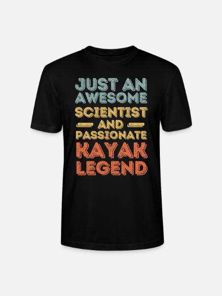 Scientist Kayak retro - Stanley/Stella CRAFTER Unisex Organic T-Shirt - black