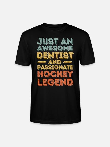 Dentiste Hockey rétro - T-shirt bio CRAFTER Stanley Stella Unisexe - noir