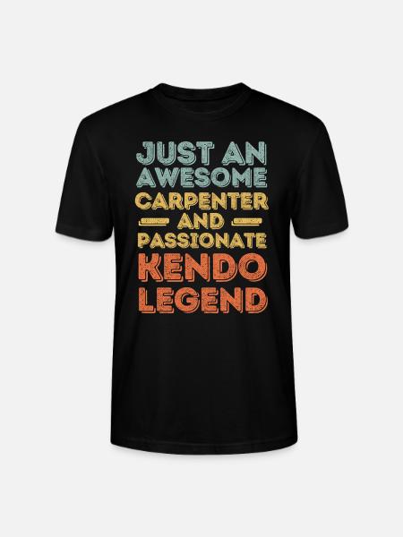Carpenter Kendo retro - Stanley/Stella CRAFTER Unisex Organic T-Shirt - black