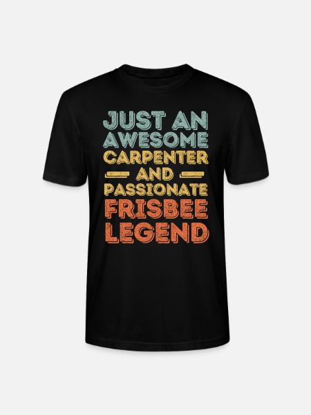 Zimmermann Frisbee retro - Stanley/Stella CRAFTER Unisex Organic T-Shirt - black