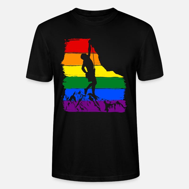 Klettern LGBT Pride - Stanley/Stella Unisex Bio-T-Shirt CRAFTER - Schwarz