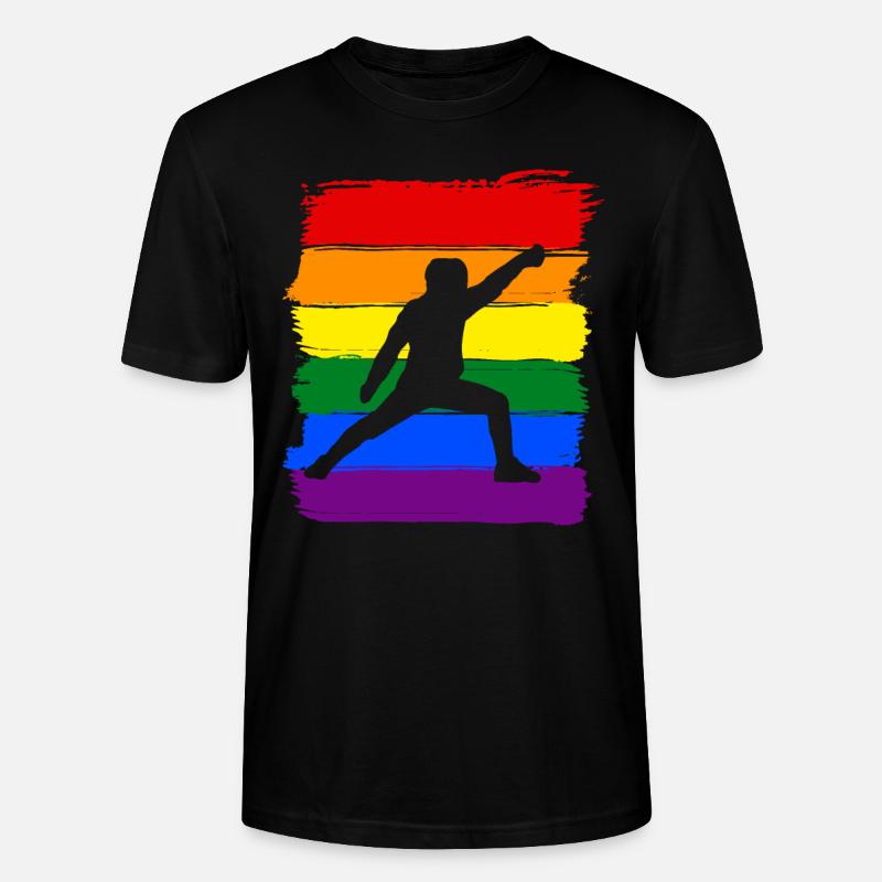 Fechten LGBT Pride - Stanley/Stella Unisex Bio-T-Shirt CRAFTER - Schwarz