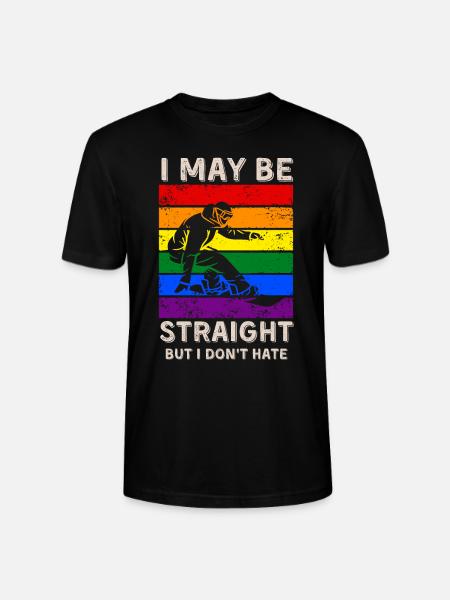 Snowboarding LGBT Rights - Stanley/Stella CRAFTER Unisex Organic T-Shirt - black