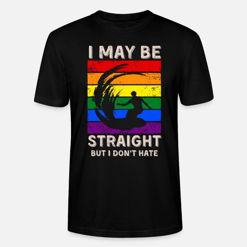 Surfen LGBT-Rechte - Stanley/Stella Unisex Bio-T-Shirt CRAFTER - Schwarz