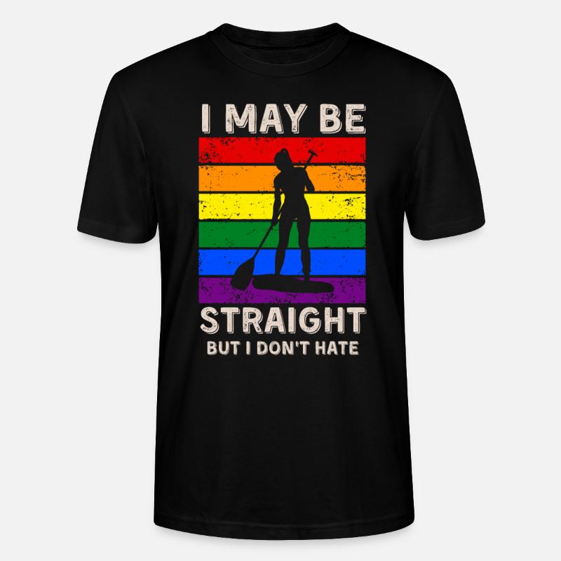 Paddleboard LGBT Rechte - Stanley/Stella Unisex Bio-T-Shirt CRAFTER - Schwarz
