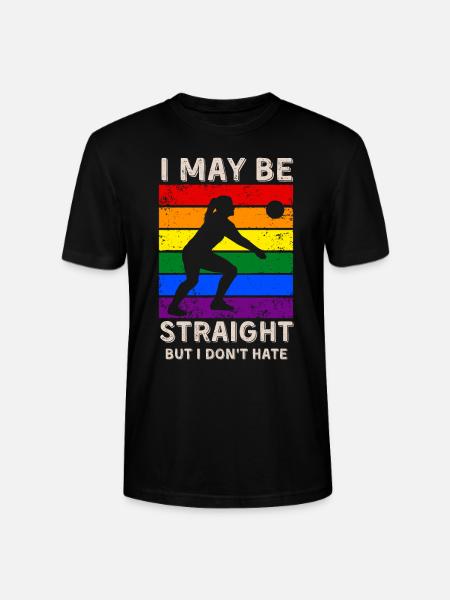 Volleyball LGBT Rights - Stanley/Stella CRAFTER Unisex Organic T-Shirt - black