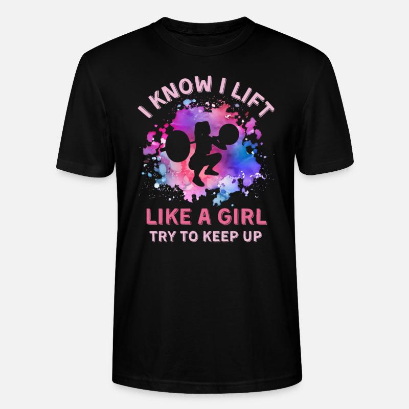 Frauen Gewichtheben Mädchen - Stanley/Stella Unisex Bio-T-Shirt CRAFTER - Schwarz