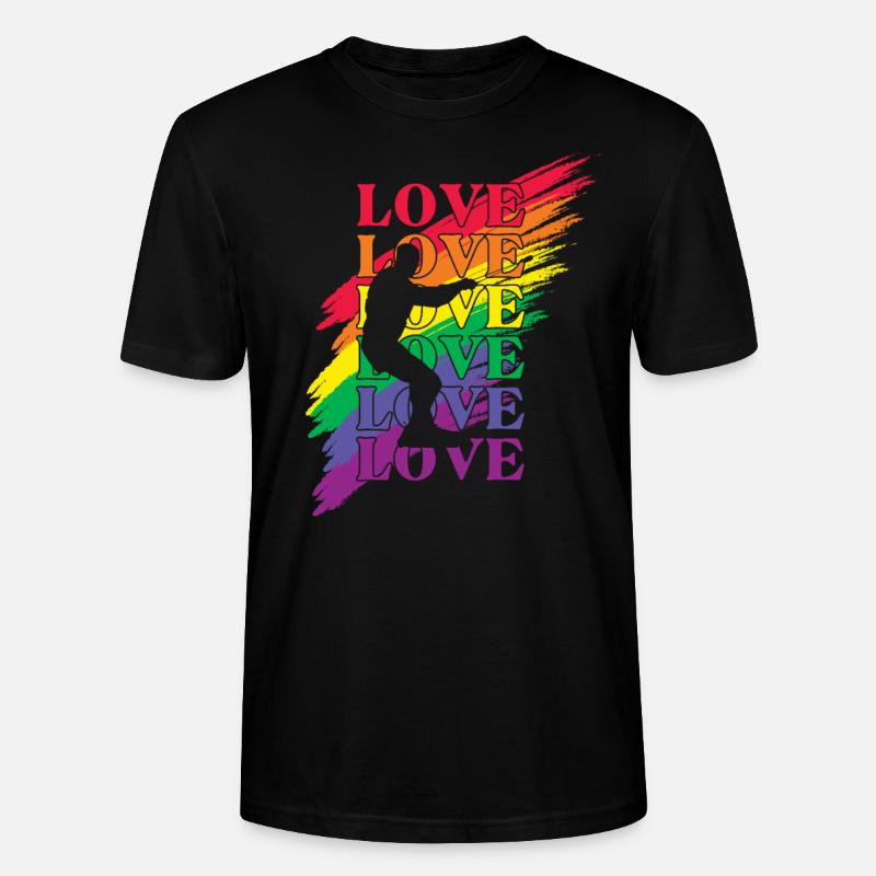Wakeboard LGBT Pride - Stanley/Stella Unisex Bio-T-Shirt CRAFTER - Schwarz