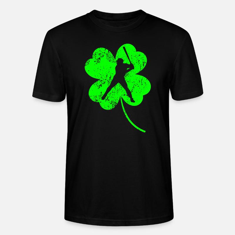 Baseball Trèfle de la Saint-Patrick - T-shirt bio CRAFTER Stanley Stella Unisexe - noir