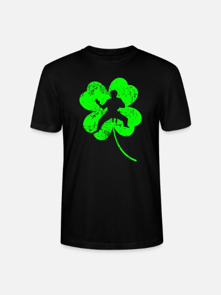 Karaté Trèfle de la Saint-Patrick - T-shirt bio CRAFTER Stanley Stella Unisexe - noir