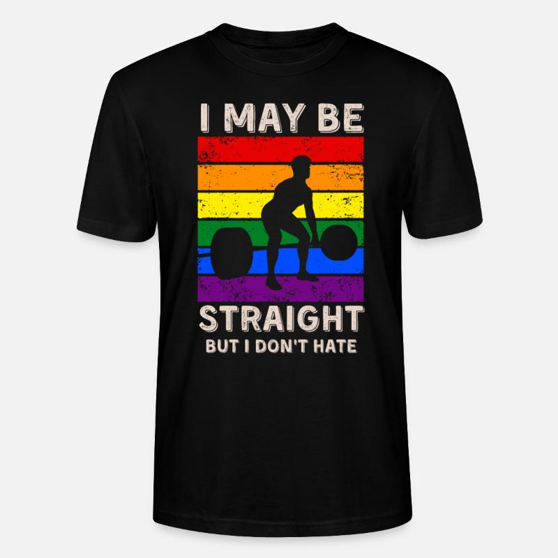 Gewichtheben LGBT-Rechte - Stanley/Stella Unisex Bio-T-Shirt CRAFTER - Schwarz