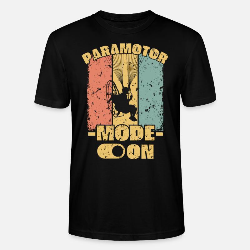 Mode paramoteur sur rétro - T-shirt bio CRAFTER Stanley Stella Unisexe - noir