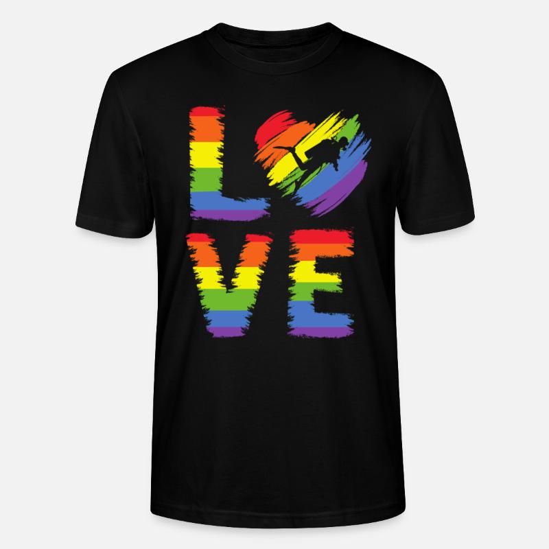 Plongée LGBT Pride - T-shirt bio CRAFTER Stanley Stella Unisexe - noir