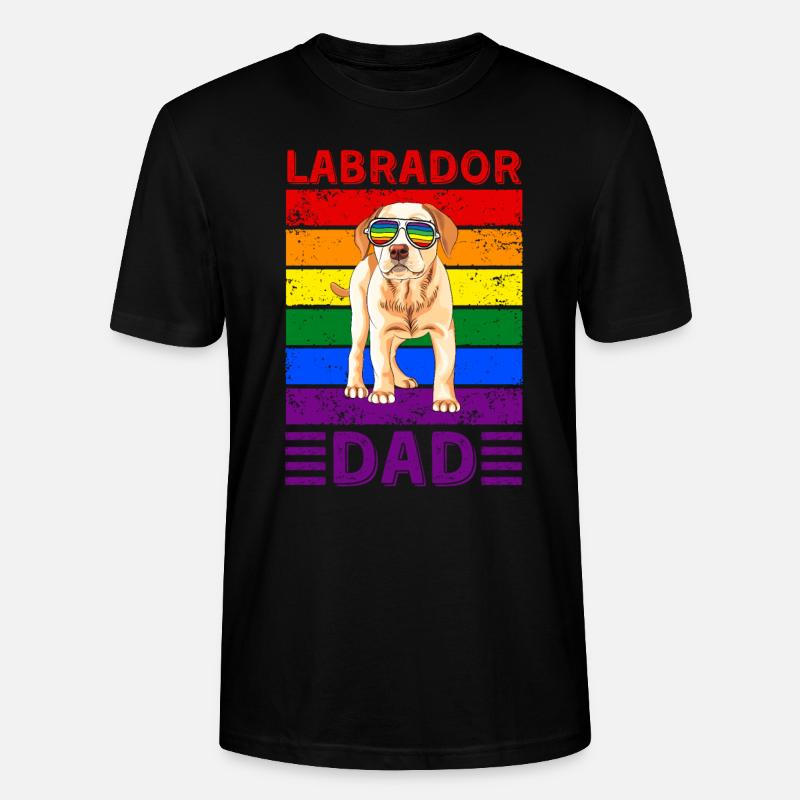 Labrador Papa LGBTQ - Stanley/Stella Unisex Bio-T-Shirt CRAFTER - Schwarz