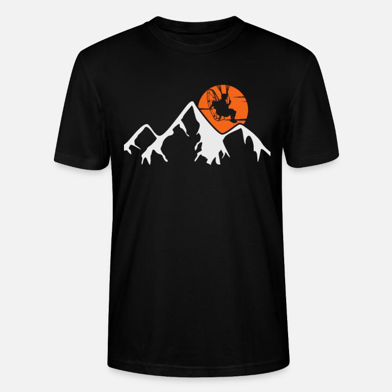 Paramotoring - Stanley/Stella CRAFTER Unisex Organic T-Shirt - black