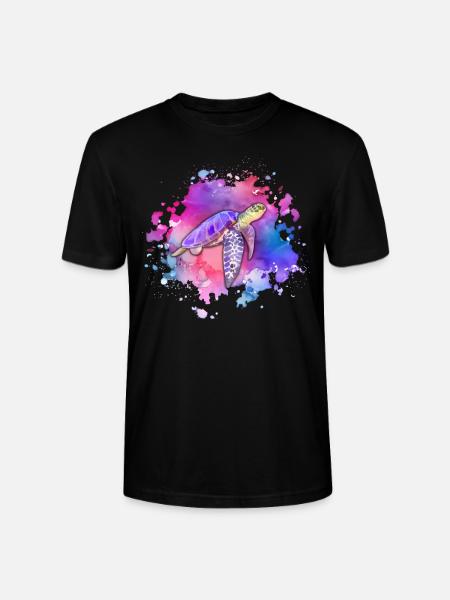 Sea-turtle earth-day ocean-day - Stanley/Stella CRAFTER Unisex Organic T-Shirt - black