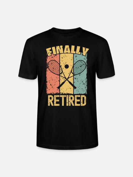 Squash retirement retro - Stanley/Stella CRAFTER Unisex Organic T-Shirt - black