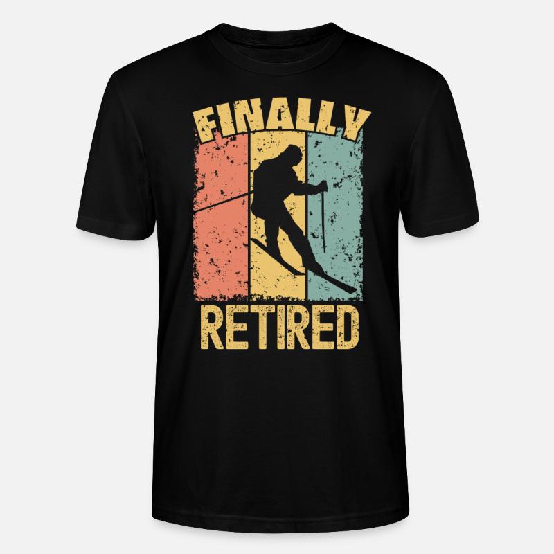 Retraite ski rétro - T-shirt bio CRAFTER Stanley Stella Unisexe - noir