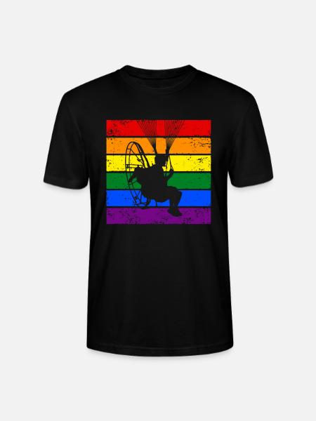 Paramotoring LGBTQ - Stanley/Stella CRAFTER Unisex Organic T-Shirt - black