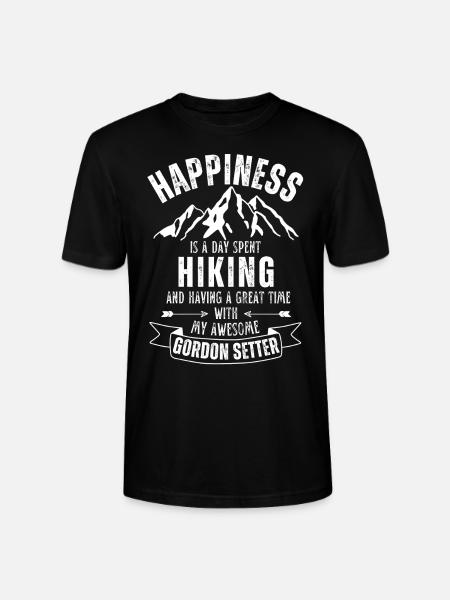 Wandern Gordon-Setter - Stanley/Stella Unisex Bio-T-Shirt CRAFTER - Schwarz
