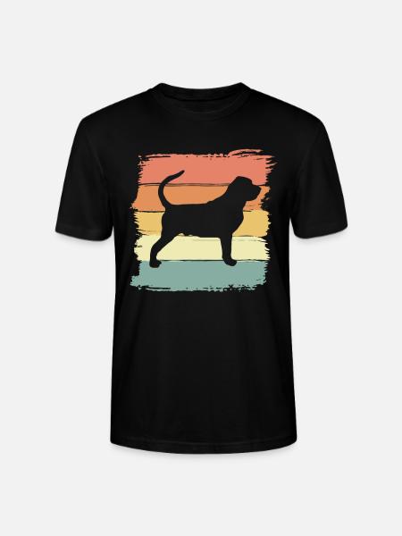 Bluthund retro - Stanley/Stella Unisex Bio-T-Shirt CRAFTER - Schwarz