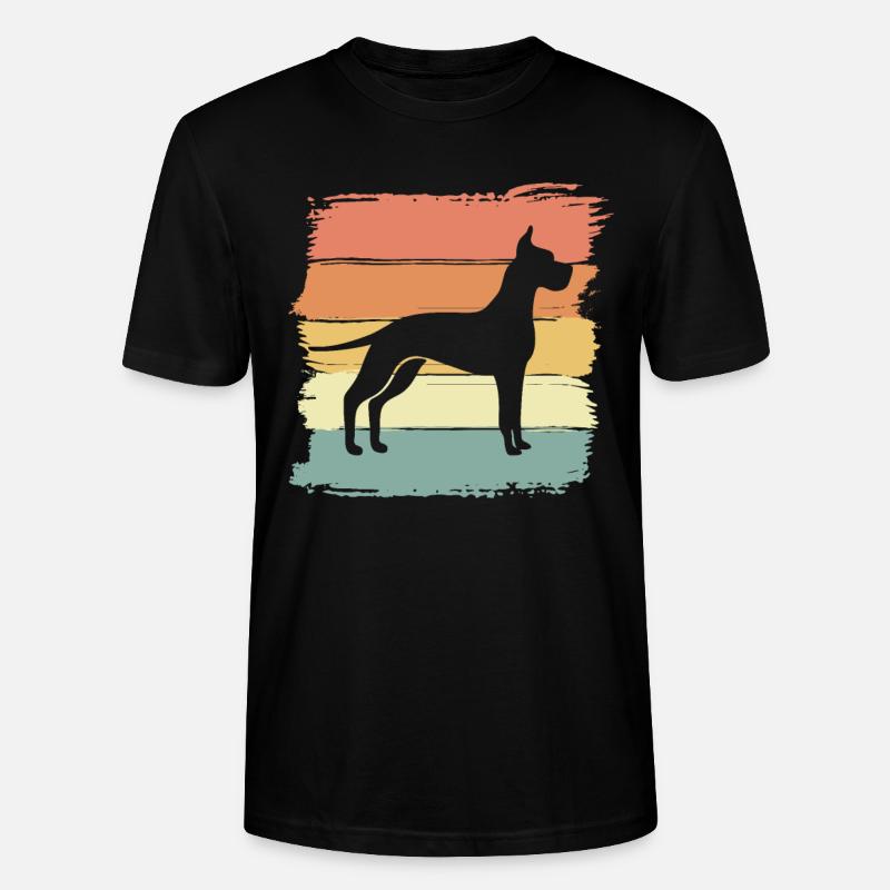 Deutsche Dogge Retro - Stanley/Stella Unisex Bio-T-Shirt CRAFTER - Schwarz
