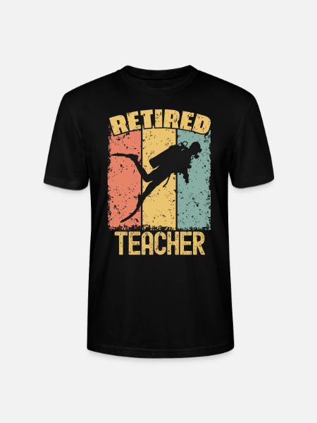 Tauchen Lehrer im Ruhestand - Stanley/Stella Unisex Bio-T-Shirt CRAFTER - Schwarz