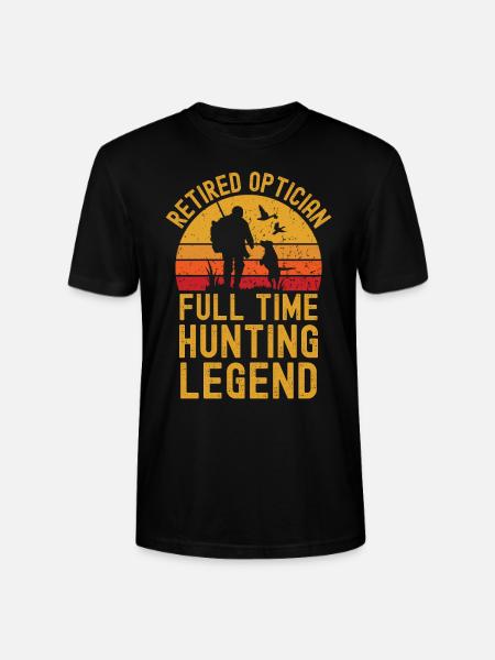 Pensionierte Optiker-Jagdlegende - Stanley/Stella Unisex Bio-T-Shirt CRAFTER - Schwarz