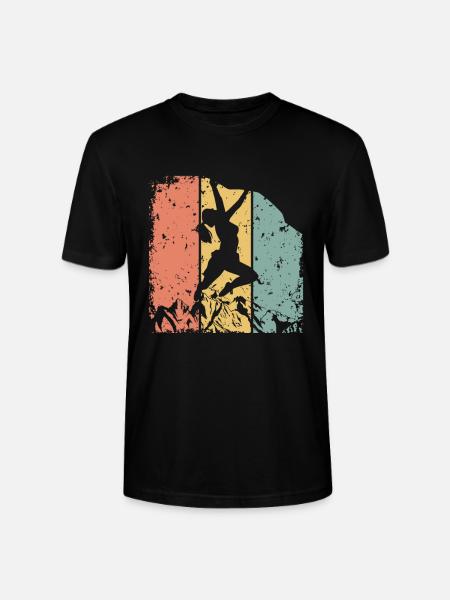Femmes Escalade rétro - T-shirt bio CRAFTER Stanley Stella Unisexe - noir